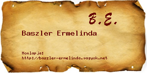 Baszler Ermelinda névjegykártya